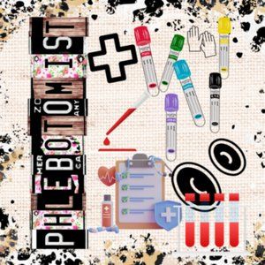 Brand new 20 oz Skinny tumbler Phlebotomist Themed